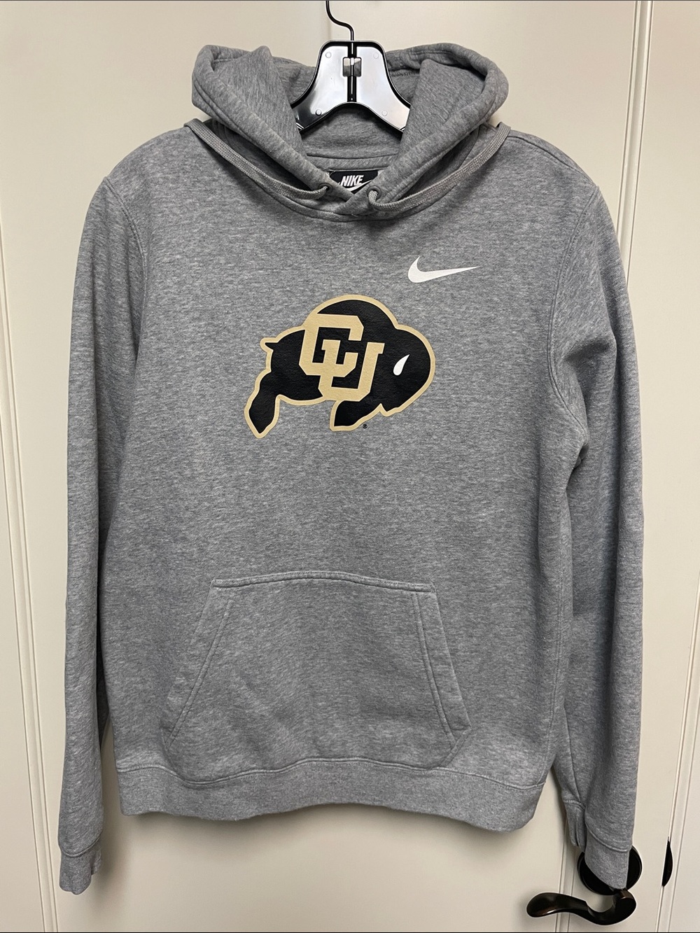 Nike Men’s Gray Hoodie with CU Buffalo Logo